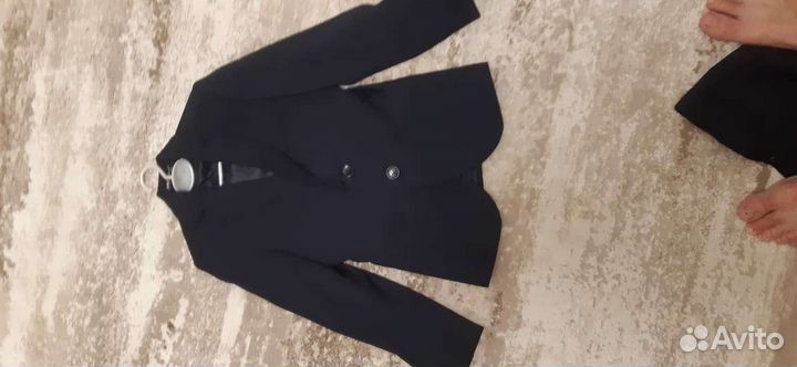 Школьный синий костюм на рост 128