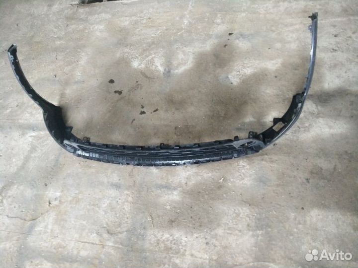 Накладка бампера Губа Юбка Kia Rio 2017