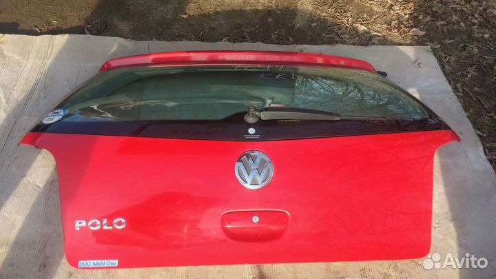 Volkswagen Polo 4 2002-2009 год крышка багажника