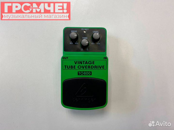 Педаль перегруза Behringer TO800 Vintage Tube Over