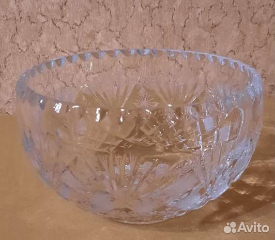 Ваза для фруктов хрусталь СССР