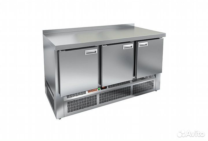 Стол холодильный hicold GNE 111/TN с бортом