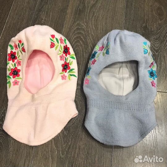 Шапка шлем для девочки 52 54