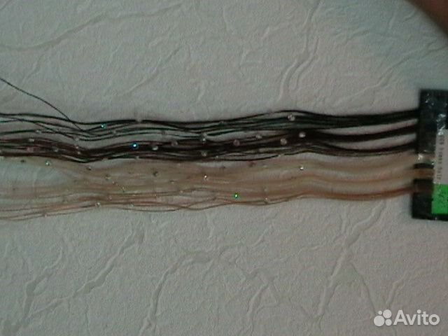 Пряди со стразами