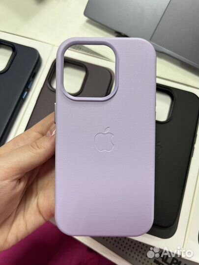 Чехол на iPhone Кожаный Leather Case с MagSafe