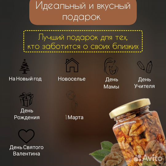 Орехи В меду грецкие