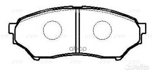 GK-0603 колодки дисковые перед Mitsubishi Mont