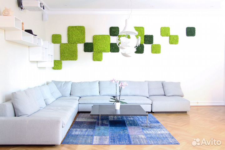 Плитка из стабилизированного мха