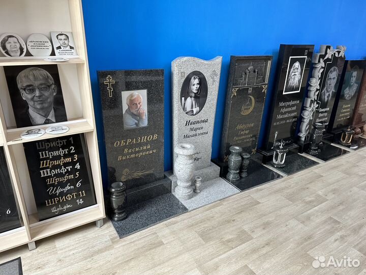 Гранитные памятники. Надгробные памятники
