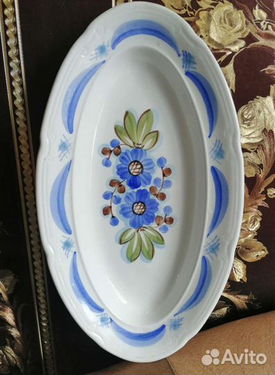 Блюдо большое овальное СССР