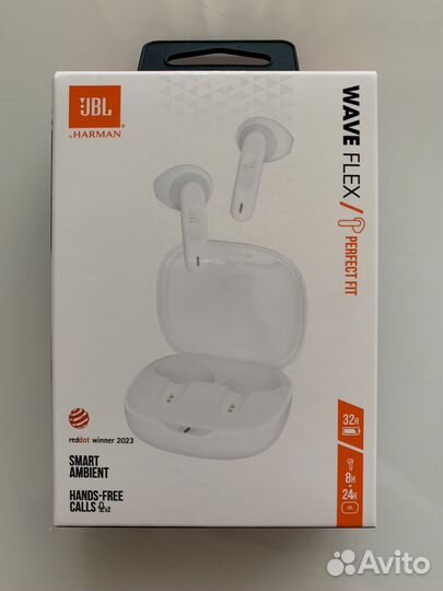 Беспроводные наушники JBL Wave Flex белый