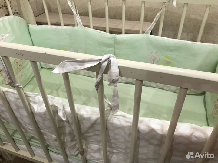 Комплект постельного белья Perina + борты (Сатин)