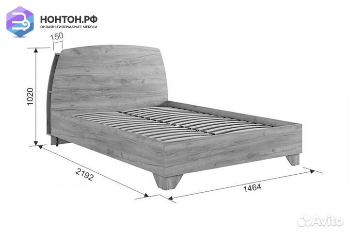 Кровать Виктория -1 белое дерево