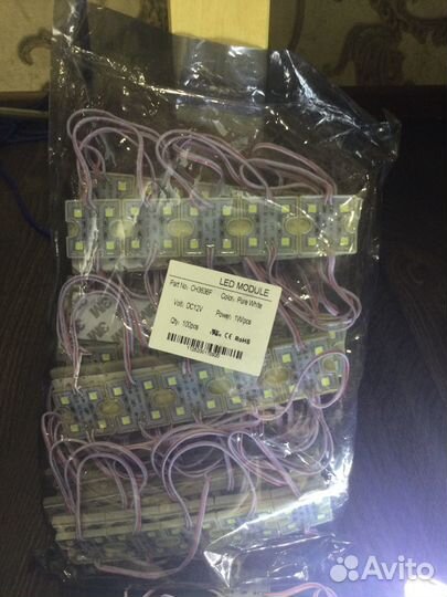 Cветодиоды, четырёхглазые smd5050, 1Вт/12В, и эпра