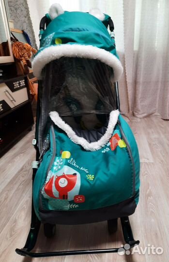 Детские санки коляска ника