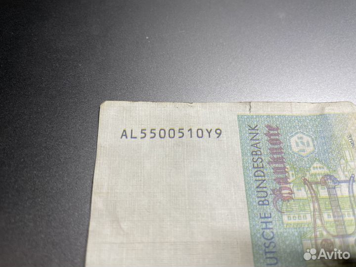 Банкнота 100 немецких марок 1989 года