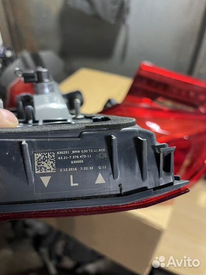 Задние фонари bmw g30