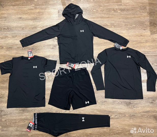 Рашгард мужской комплект 5 в 1 Under Armour