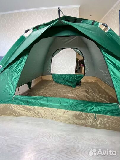 Палатка 4 местная зонт-автомат 2 входа