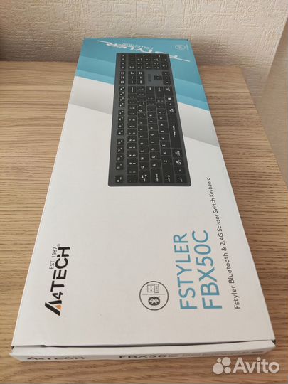 Клавиатура A4tech Fstyler FBX50C, USB, Bluetooth