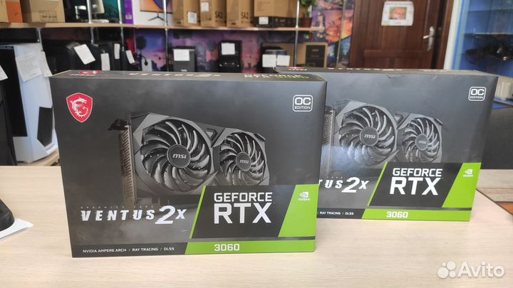 Видеокарта MSI RTX 3060 OC 8GB нoвaя