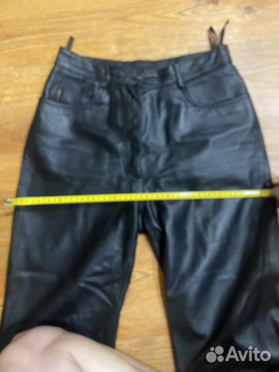 Кожаные брюки женские 44 46
