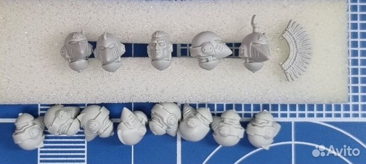 Space Marines Heresy Raven Guard heads