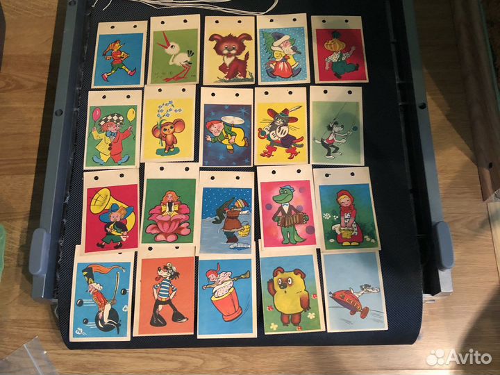 Елочные игрушки картон флажки бусы СССР