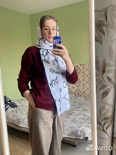 Шарф новый с шерстью