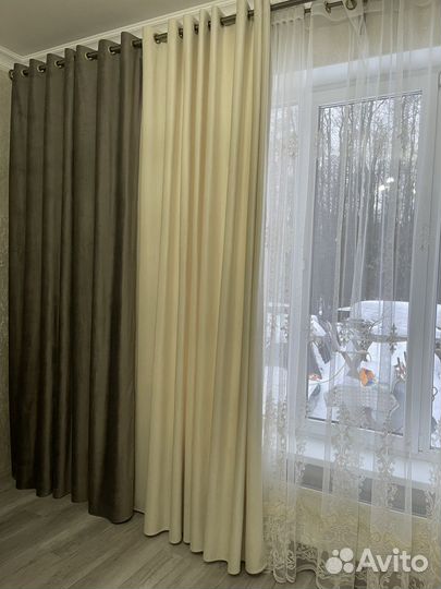 Шторы бархатные