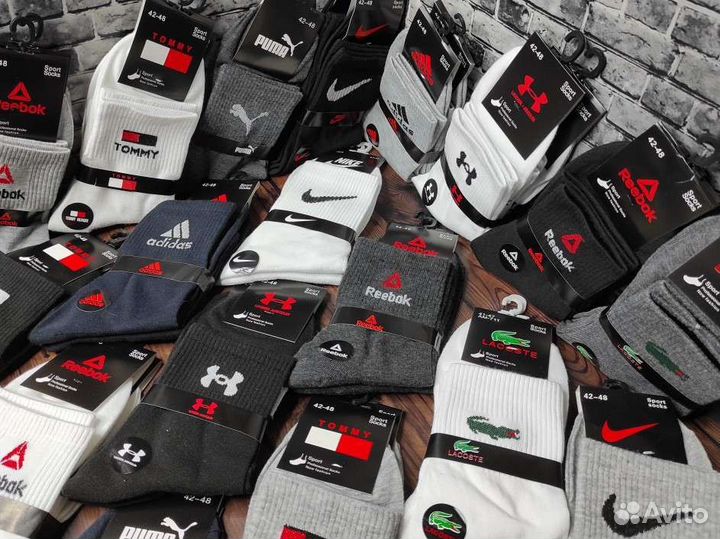 Носки Nike Adidas Reebok Puma мужские