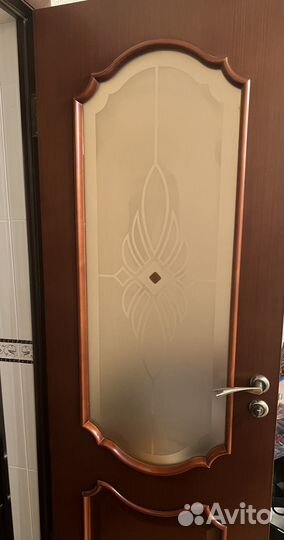 Дверь межкомнатная со стеклом бу