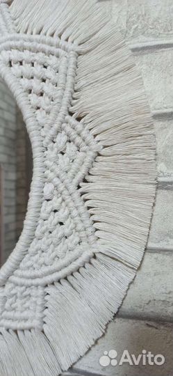 Зеркало в рамке Макраме