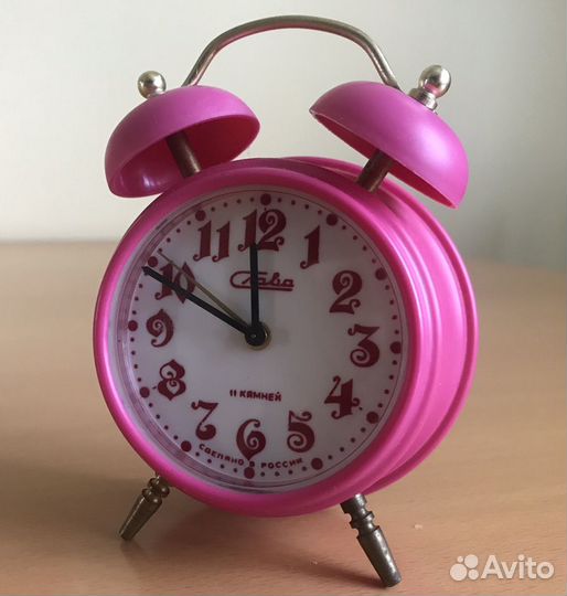 Новые часы будильник Слава,на ходу
