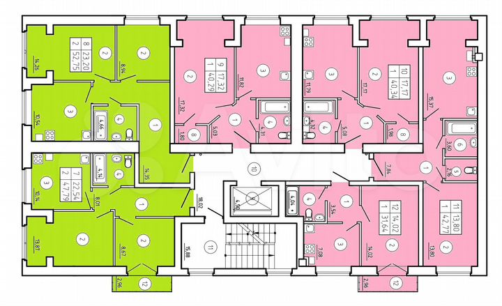 1-к. квартира, 40,2 м², 2/8 эт.