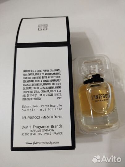 Givenchy l'interdit парфюм оригинал