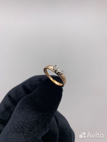 Помолвочное Кольцо из розового золота С бриллианто