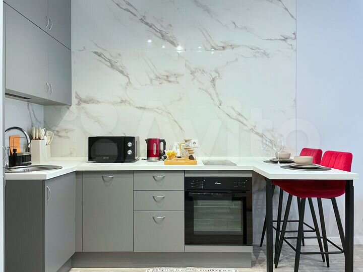 1-к. квартира, 38 м², 2 кровати