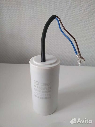 Пусковой конденсатор 50uF(мкф) 450VAC 50Hz CBB60