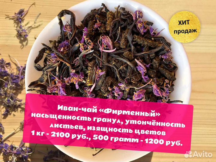 250 г Иван-чай с малиной,цветами,апельсином и др