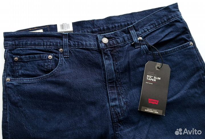 Мужские джинсы Levis 512 W34L30, W36L32 original