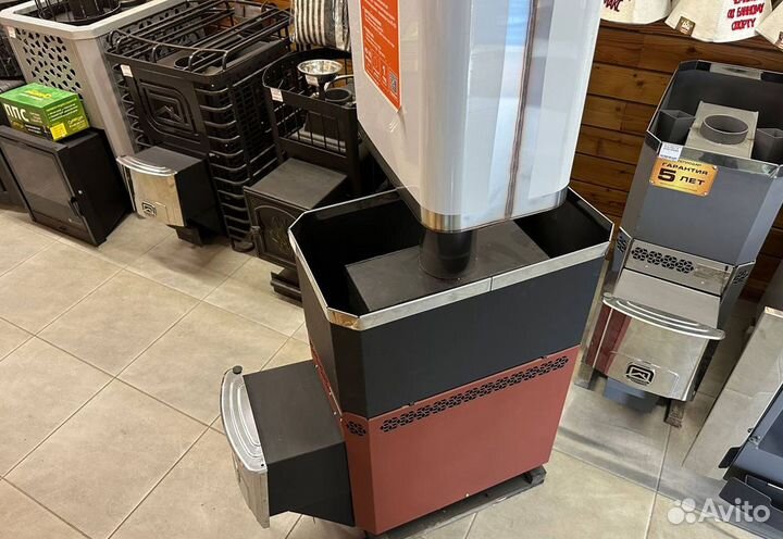 Печь для бани Русь 18 Л с баком для воды