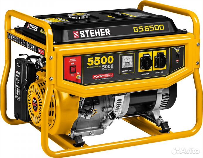 Генератор бензиновый Steher GS-6500 5,5 квт