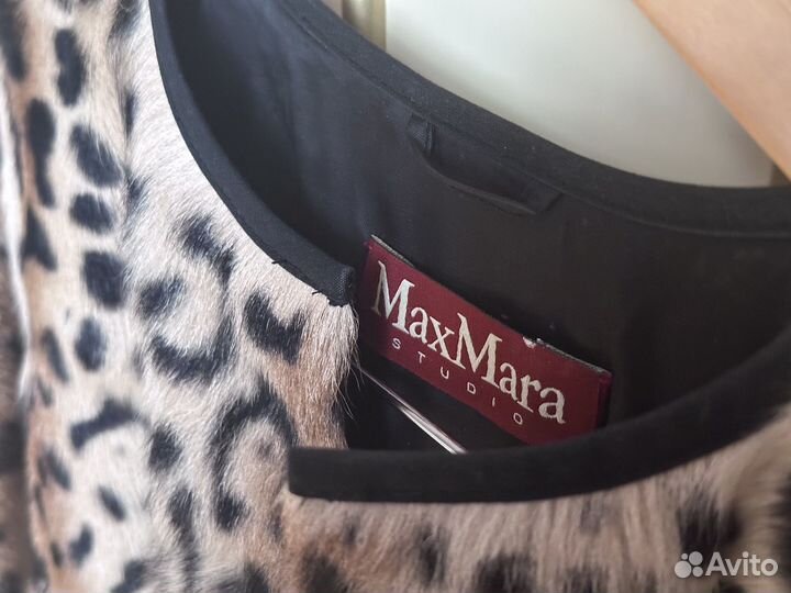 Max Mara, пальто козлик под леопарда оригинал