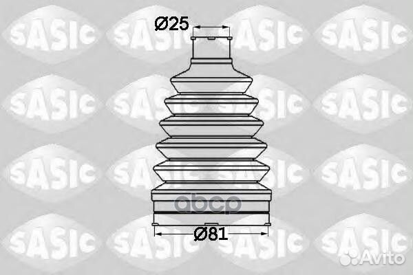 Пыльник шруса (установ. комплект) 1904012 Sasic