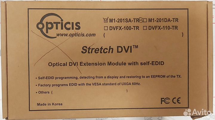 DVI Видео удлинитель Opticis M1-201SA-TR