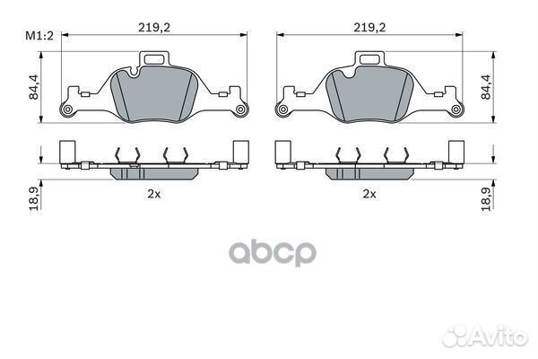 Колодки дисковые передние 0986424849 Bosch