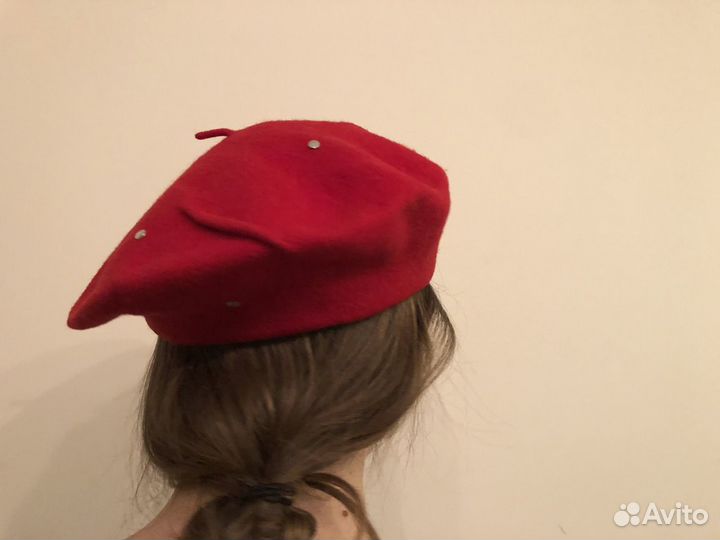Берет на осень теплая шерсть