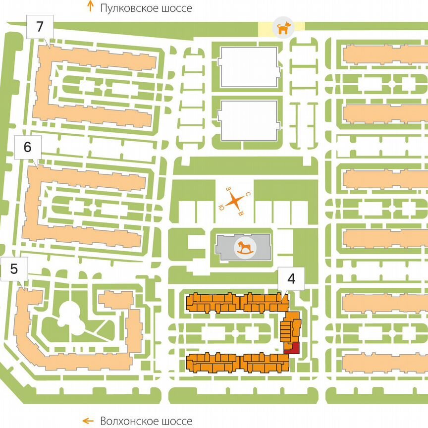 3-к. квартира, 74,6 м², 4/5 эт.