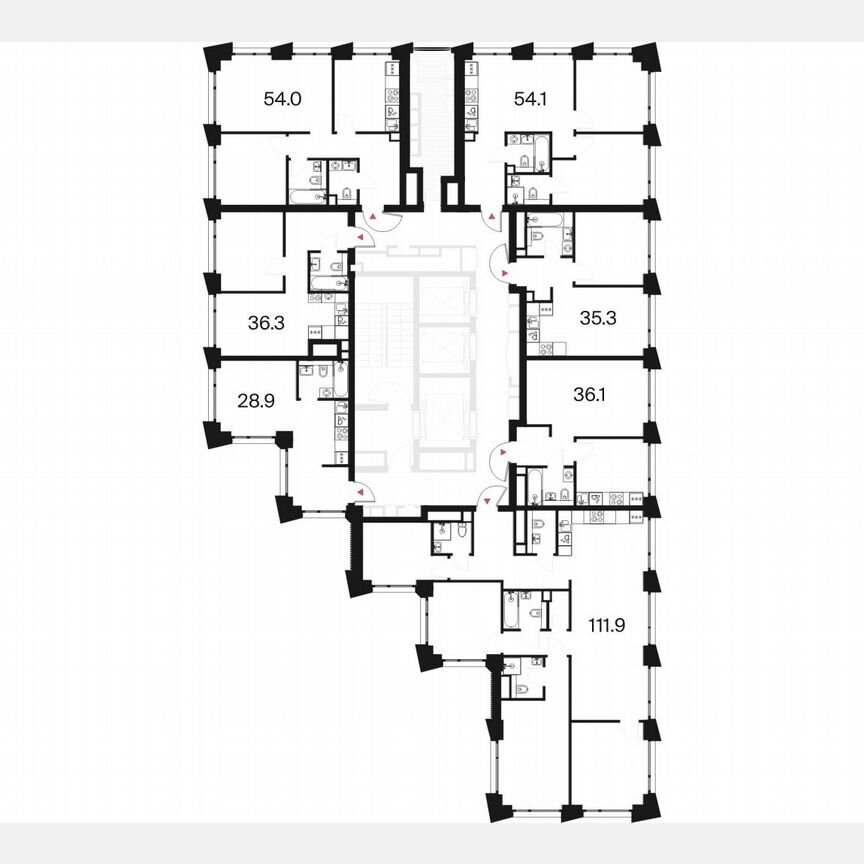 1-к. квартира, 36,3 м², 15/26 эт.